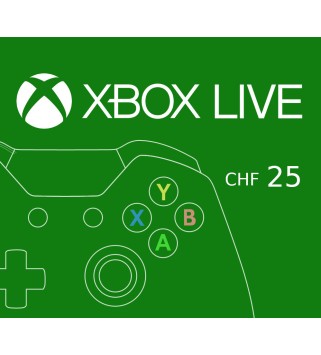 XBOX Live 25 CHF Prepaid Card CH Xbox One Key EUROPE